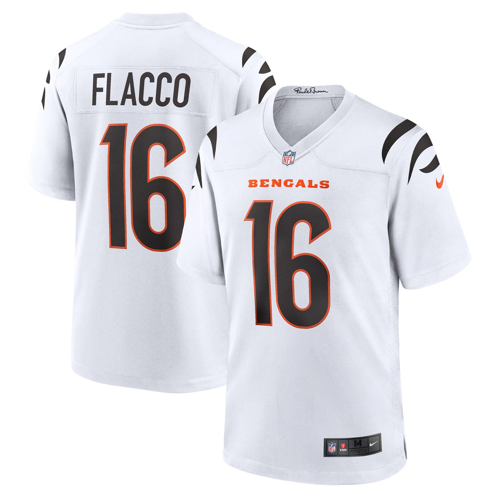 Cincinnati Bengals Joe Flacco White Game Jersey