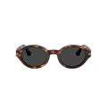 0Po3378S Oval Tortoiseshell Acetate Sunglasses