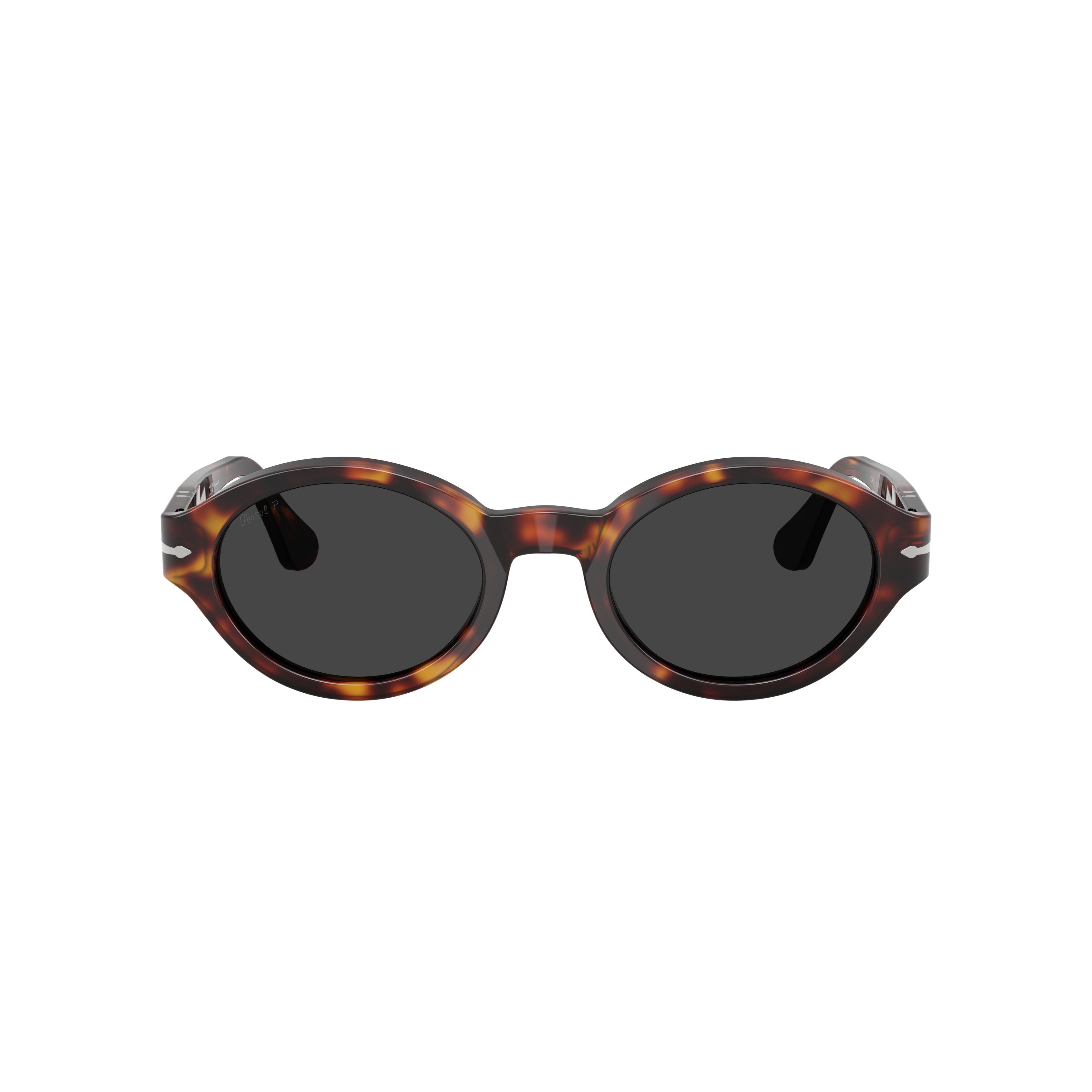 0Po3378S Oval Tortoiseshell Acetate Sunglasses