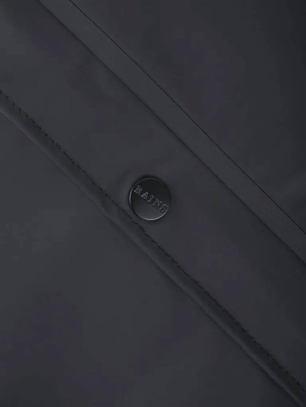 Unisex Waterproof Jacket In Black