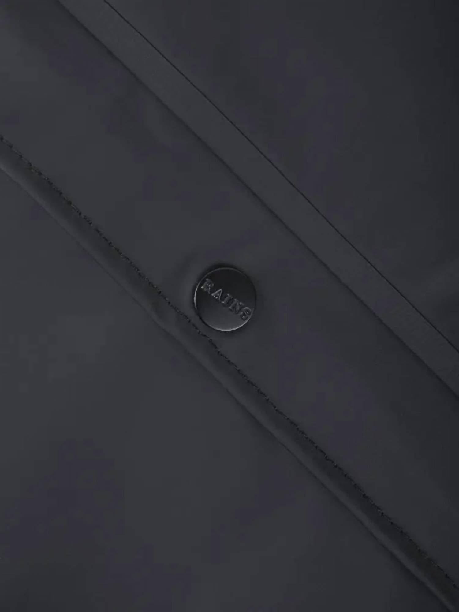 Unisex Waterproof Jacket In Black