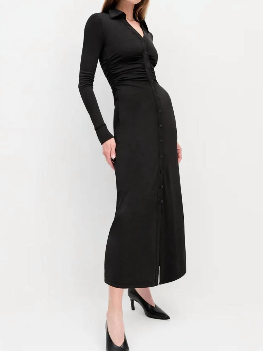 Naomi Long Sleeve Dress In Black