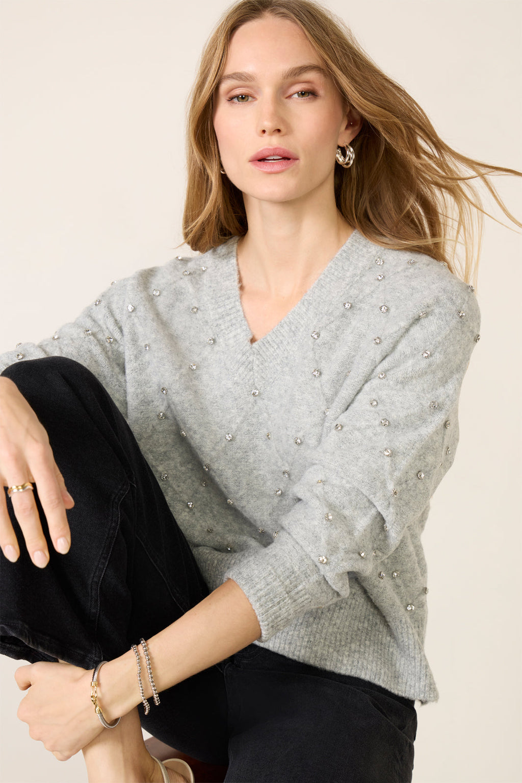 Women's Noma Rhinestone Sweater Top