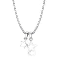 IP rhodium (PVD) Brass Chain Pendant with No Stone