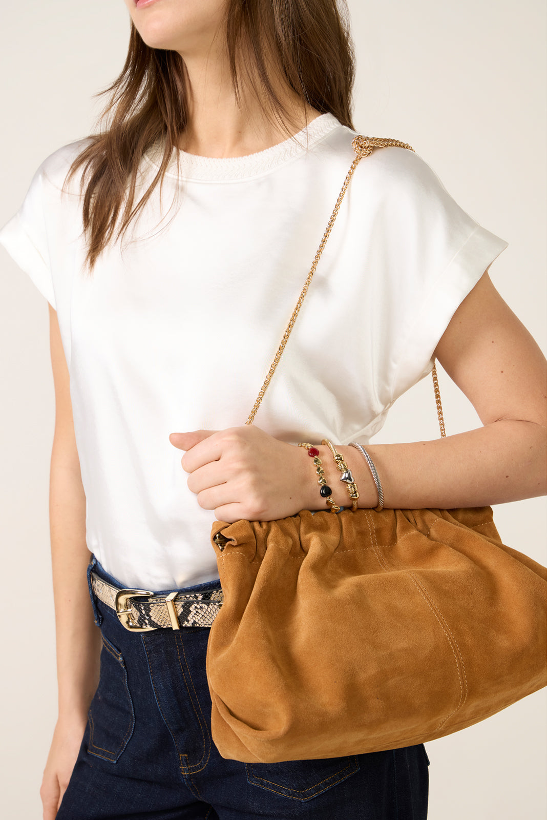 Women's Whitney Suede Clutch Bag