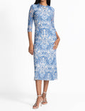 Wynifred Mesh Midi Dress In Jordi