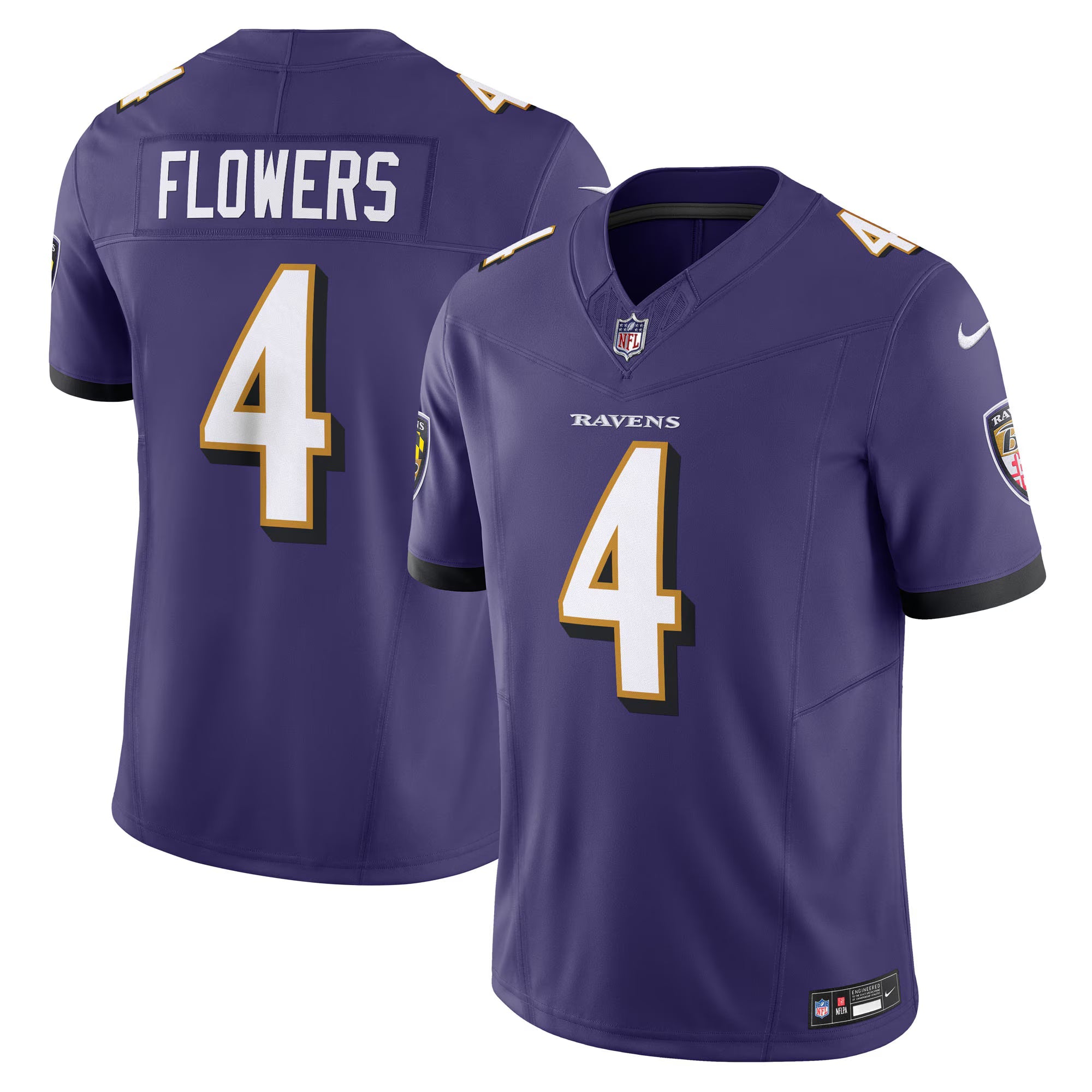 Baltimore Ravens Zay Flowers Purple Vapor F.U.S.E. Limited Jersey