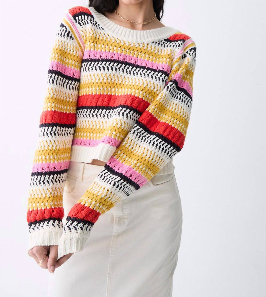 Ponte Reversible Sweater In Multicolor