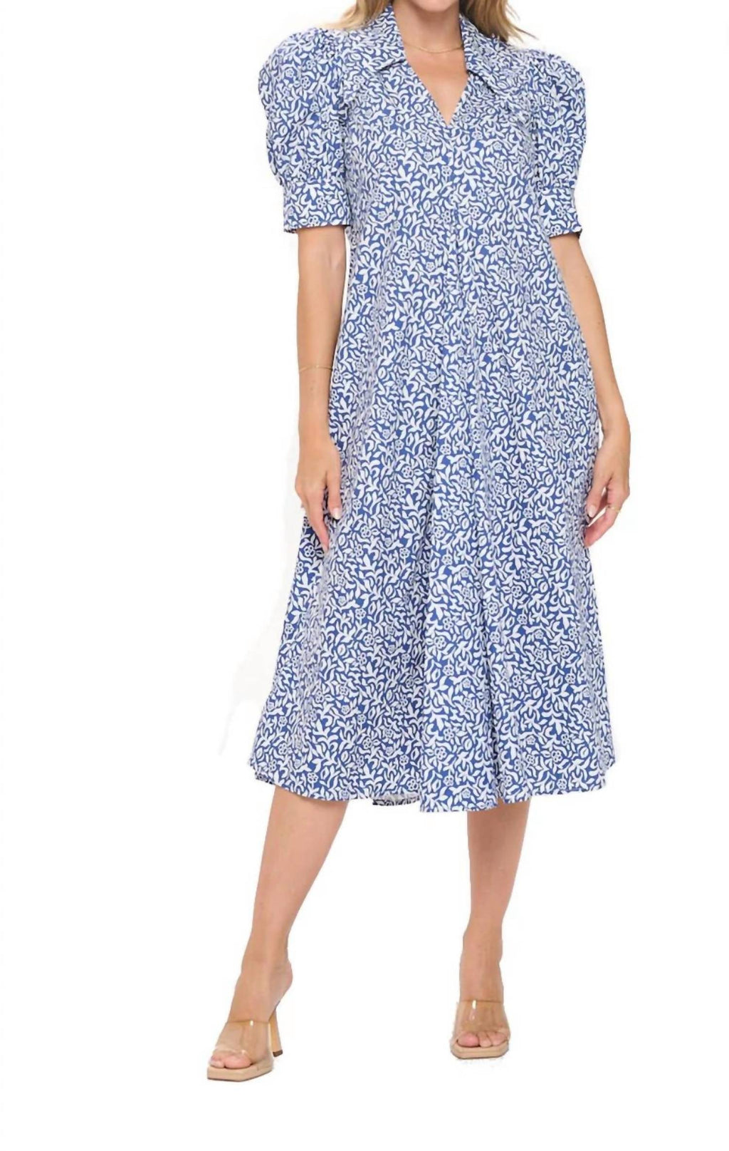 Bruan Midi Dress In Royal 1291
