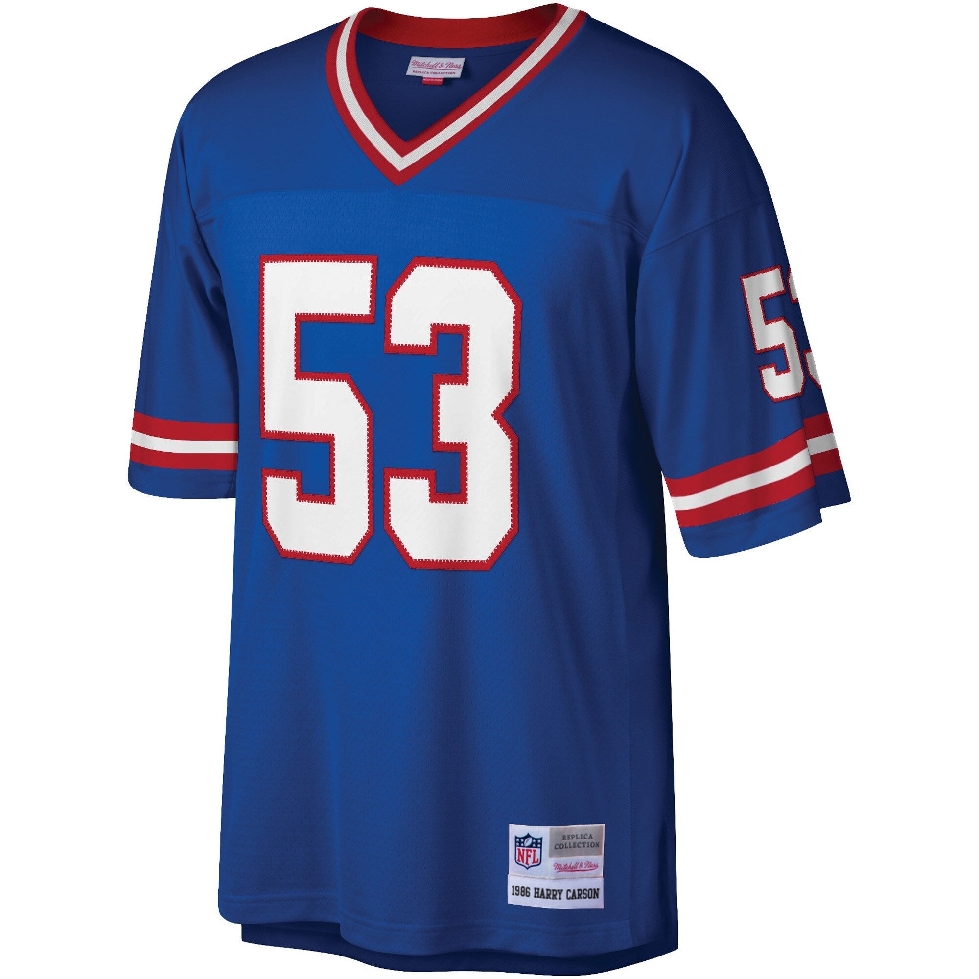 New York Giants Harry Carson Mitchell & Ness Royal Legacy Replica Jersey