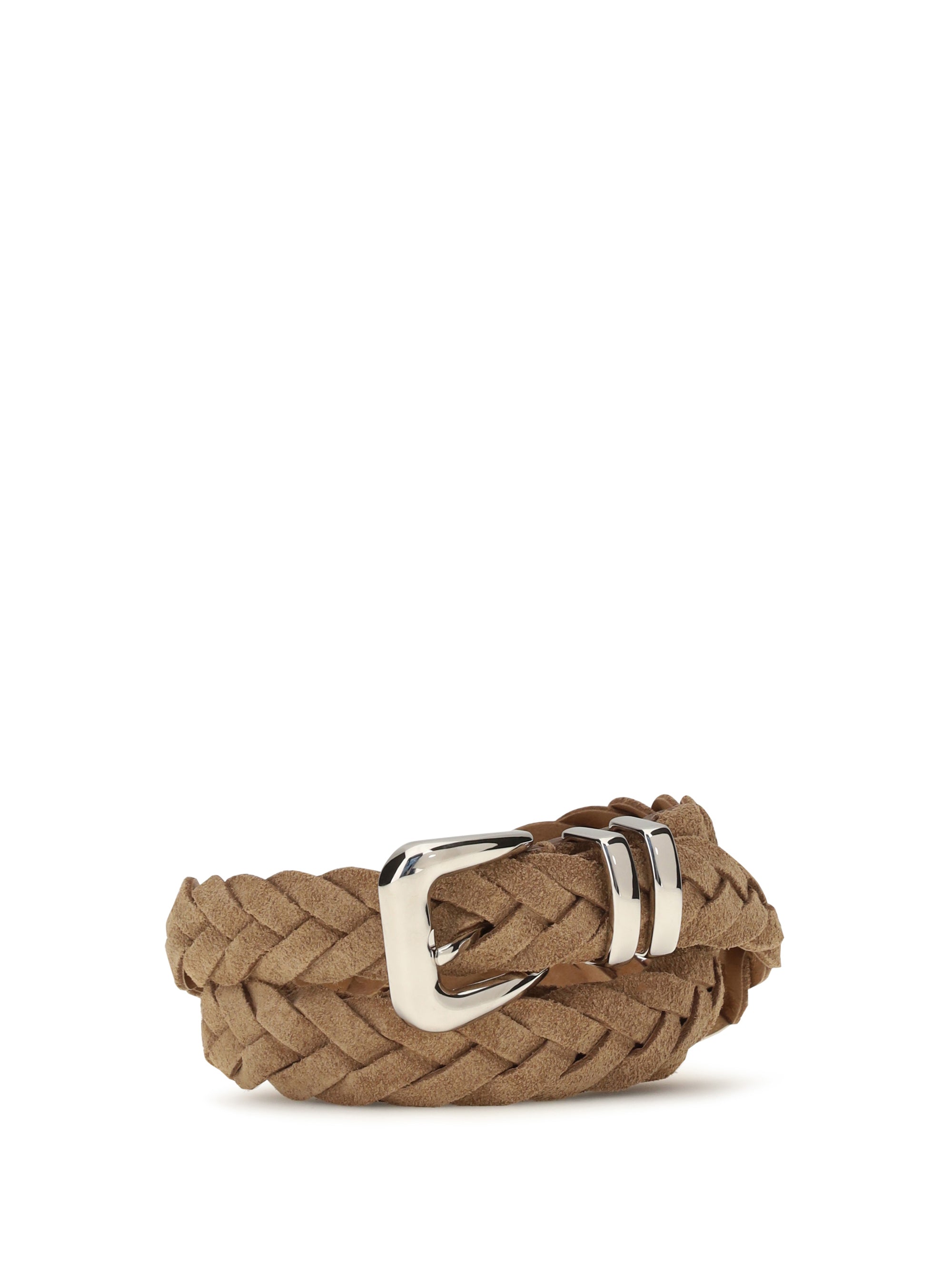Brunello Cucinelli Men Leather Woven Belt