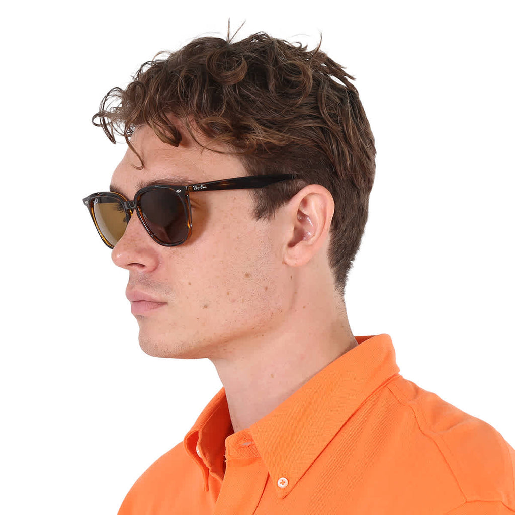 Ray Ban Polarized Brown Square Unisex Sunglasses RB4362 710/83 55