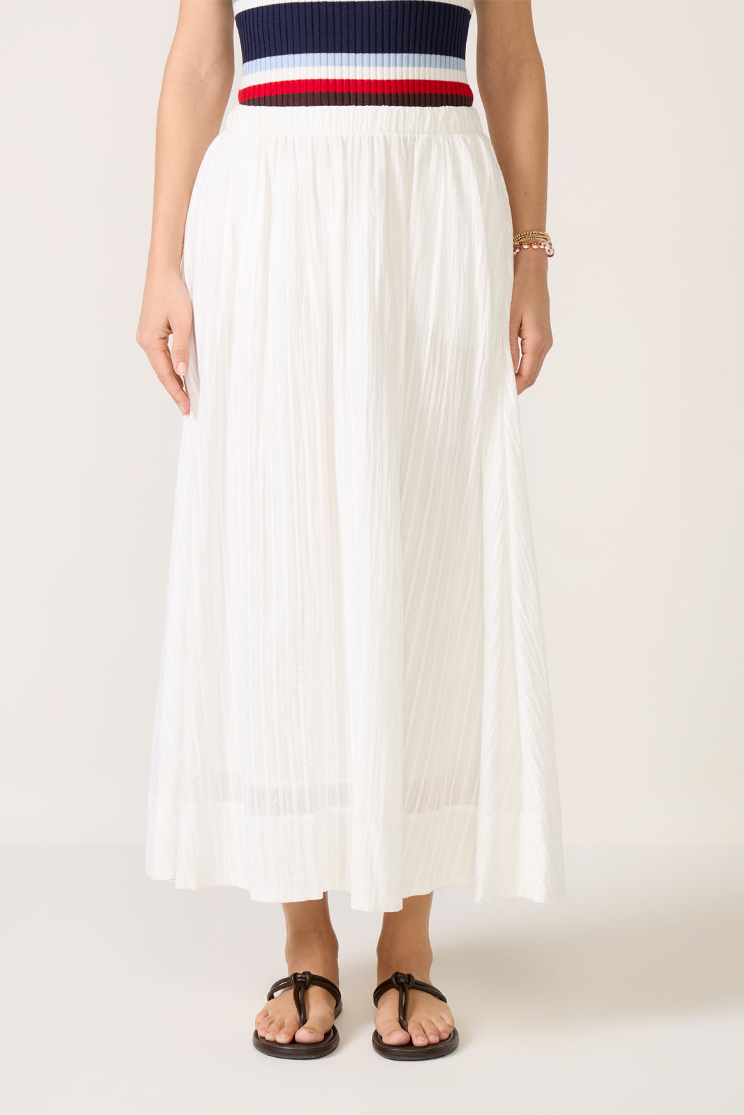 Women's Shadow Stripe Maxi Skirt