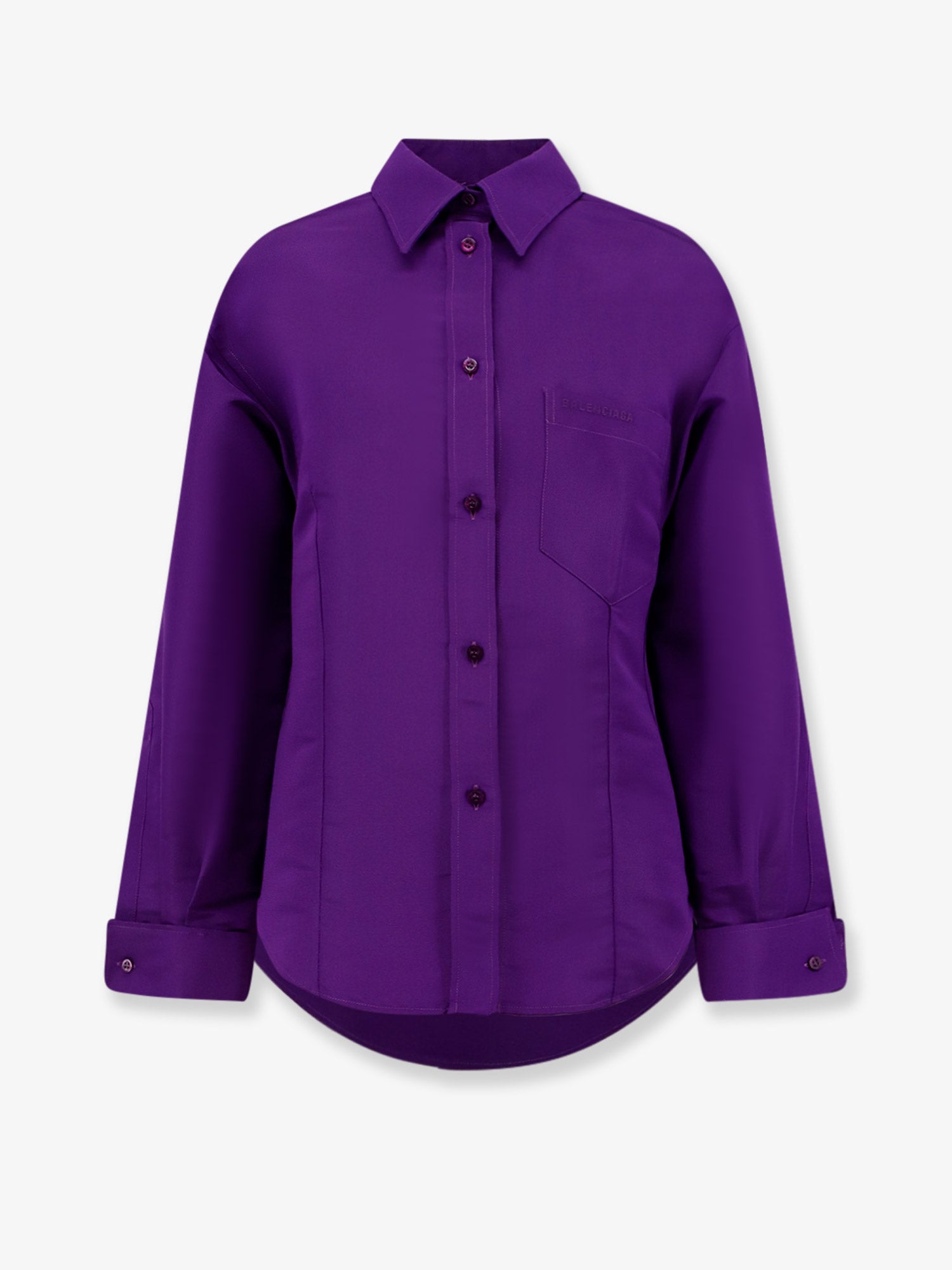 Balenciaga Women Silk Shantung Shirt