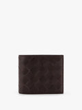 Bottega Veneta Men Leather Walllet With Intrecciato Motif