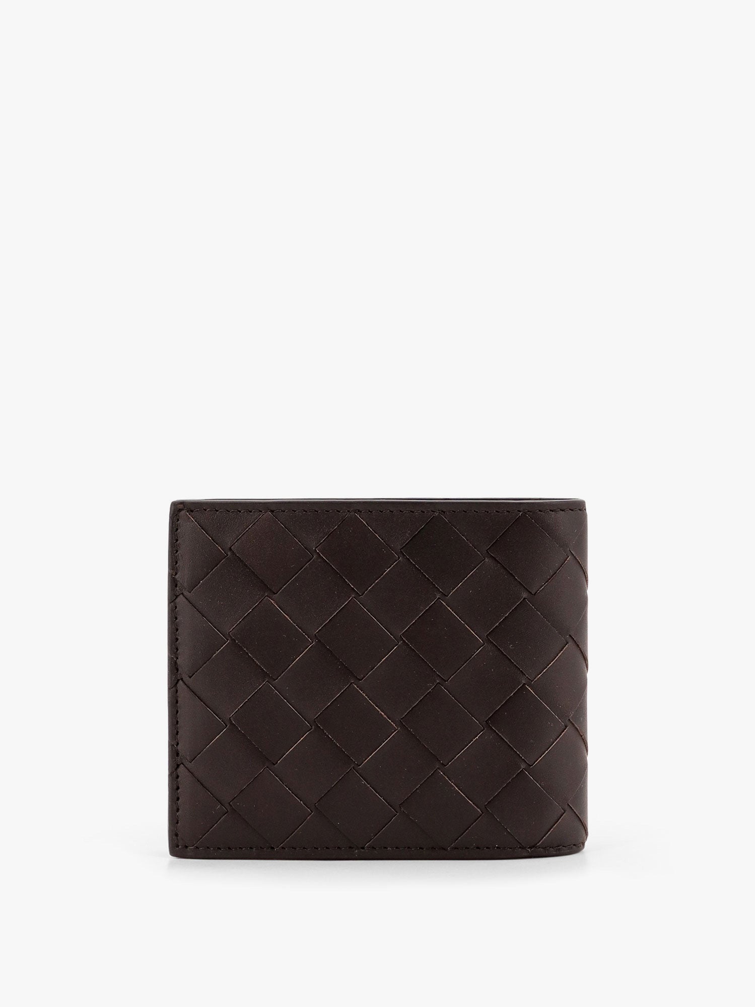 Bottega Veneta Men Leather Walllet With Intrecciato Motif