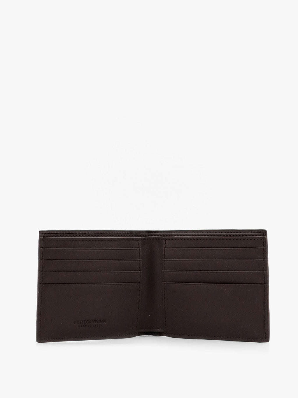 Bottega Veneta Men Leather Walllet With Intrecciato Motif