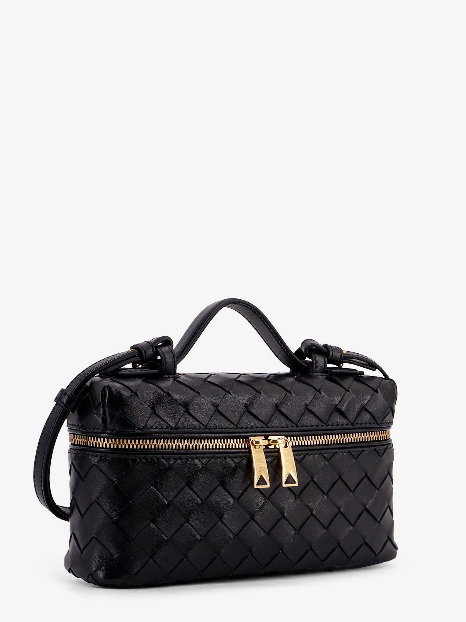 Bottega Veneta Women Bang Bang Intrecciato Leather Vanity Case
