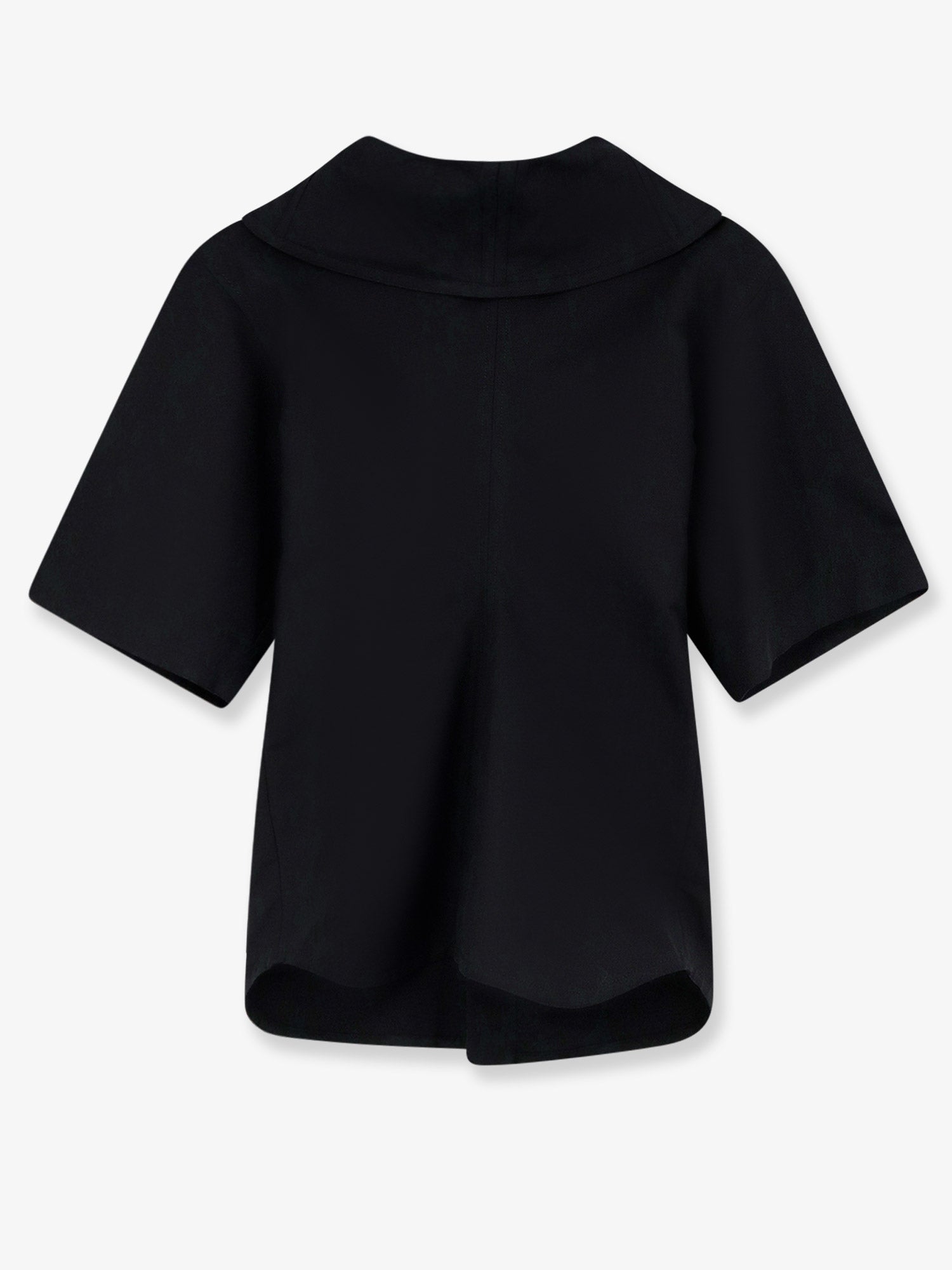 Bottega Veneta Women Compact Cotton Canvas Shirt With Square Knot Buttons