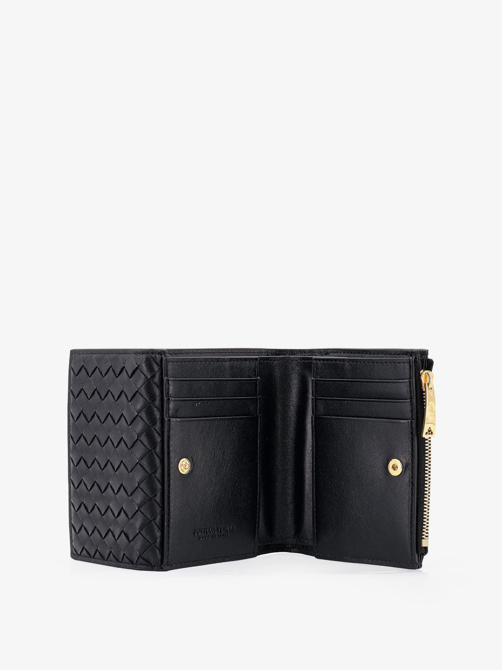 Bottega Veneta Women Bi-Fold Intrecciato Wallet With Zip