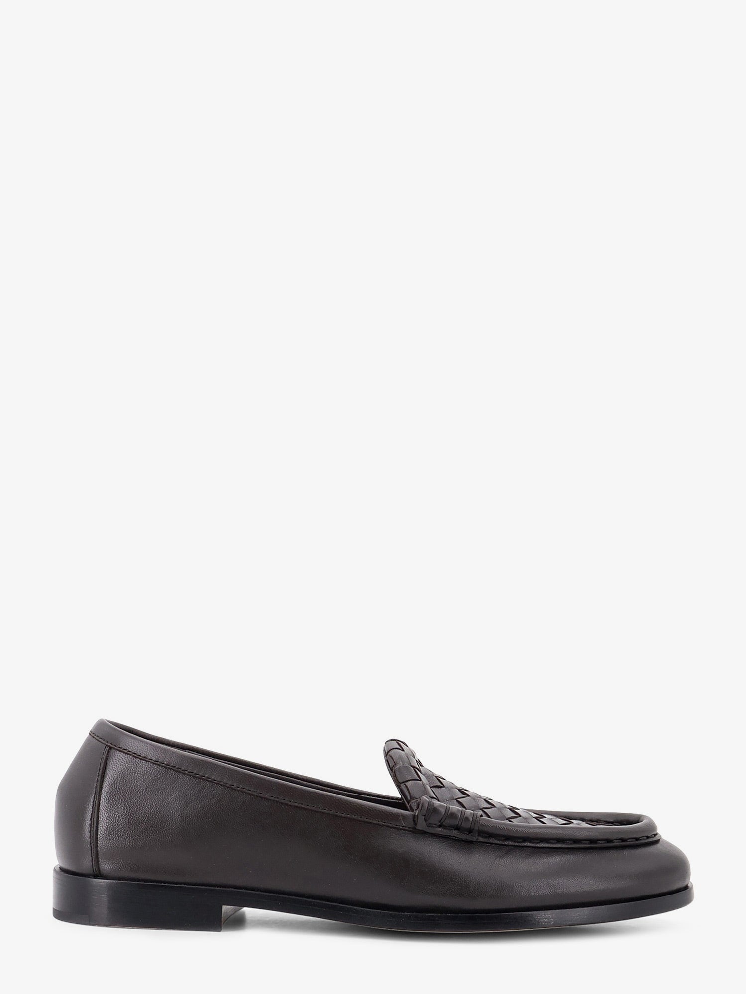 Bottega Veneta Women Silenzio Leather Loafers With Intrecciato Motif