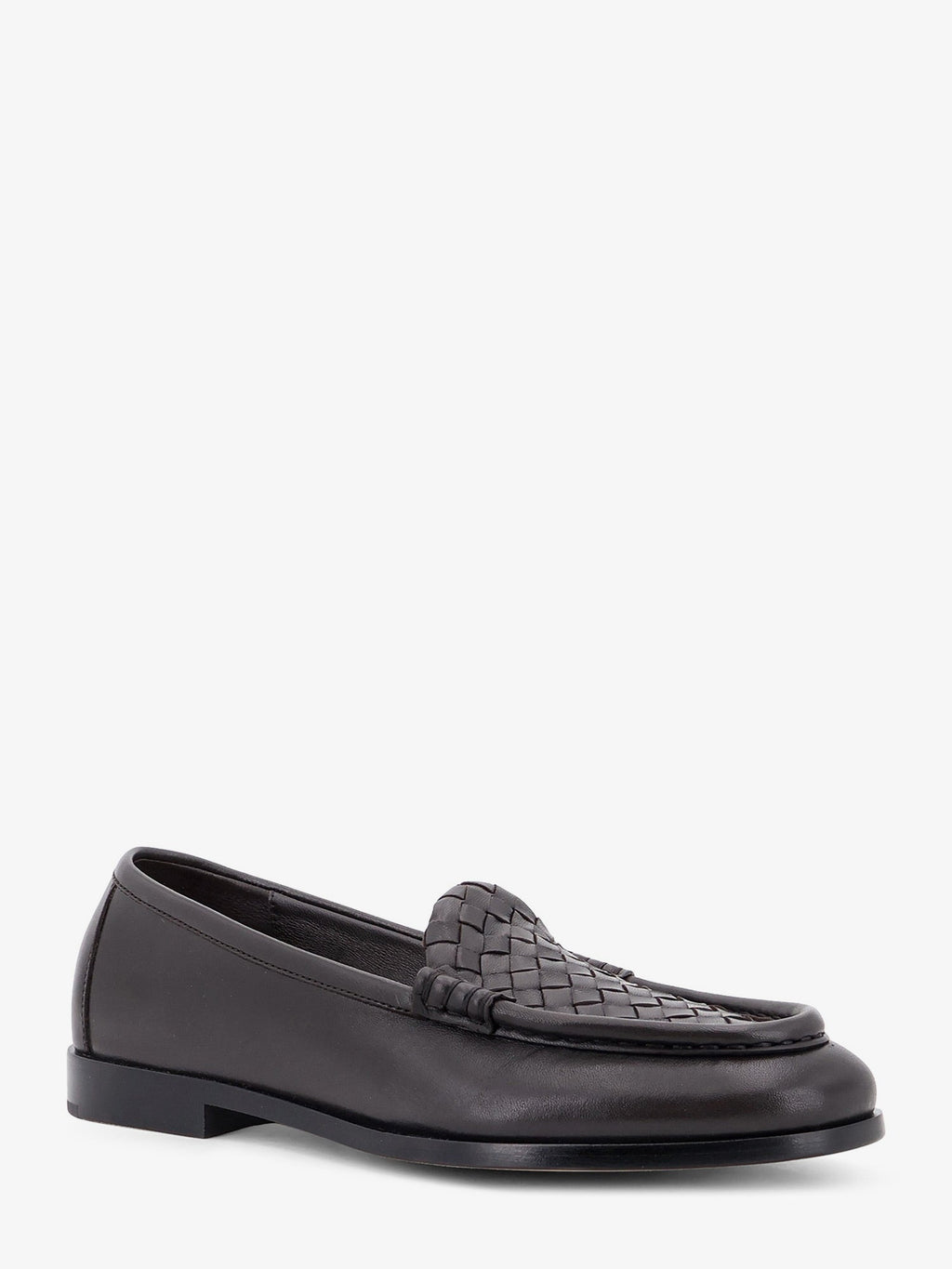 Bottega Veneta Women Silenzio Leather Loafers With Intrecciato Motif
