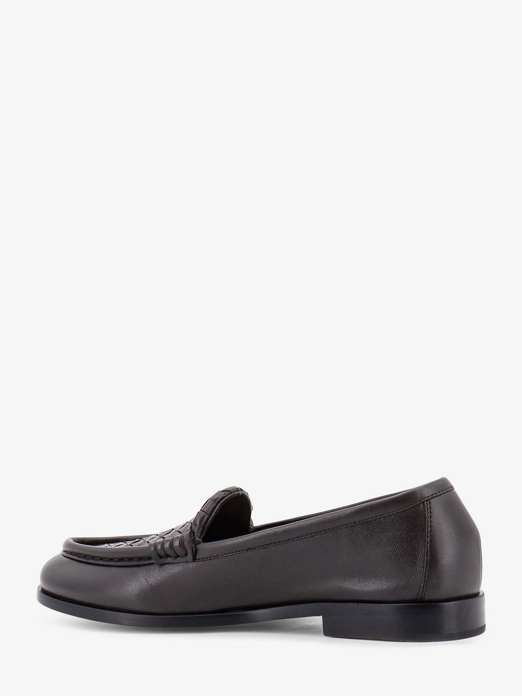 Bottega Veneta Women Silenzio Leather Loafers With Intrecciato Motif