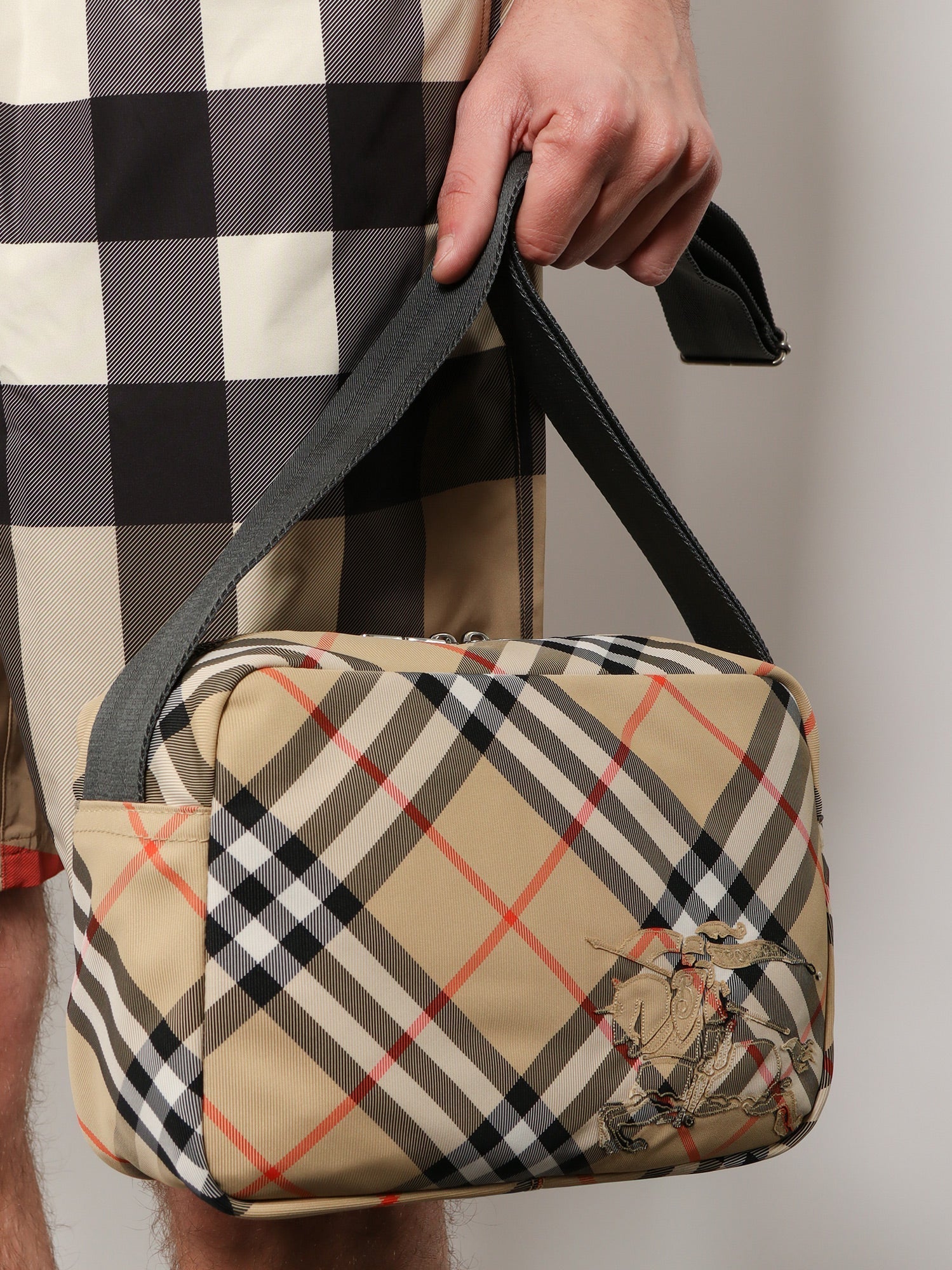 Burberry Men Essential Nylon Crossbody Bag