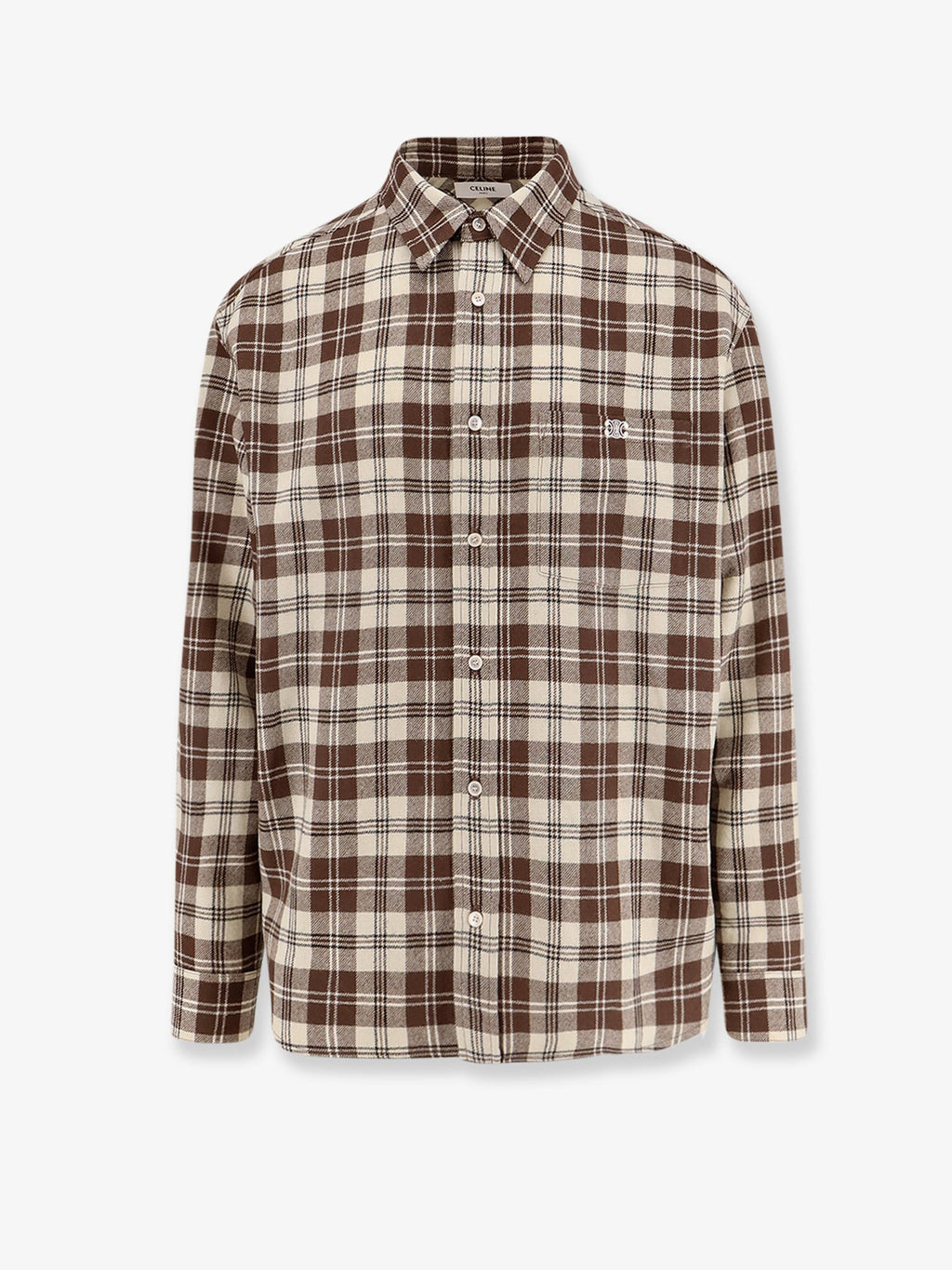 Celine Men Madras Wool Shirt