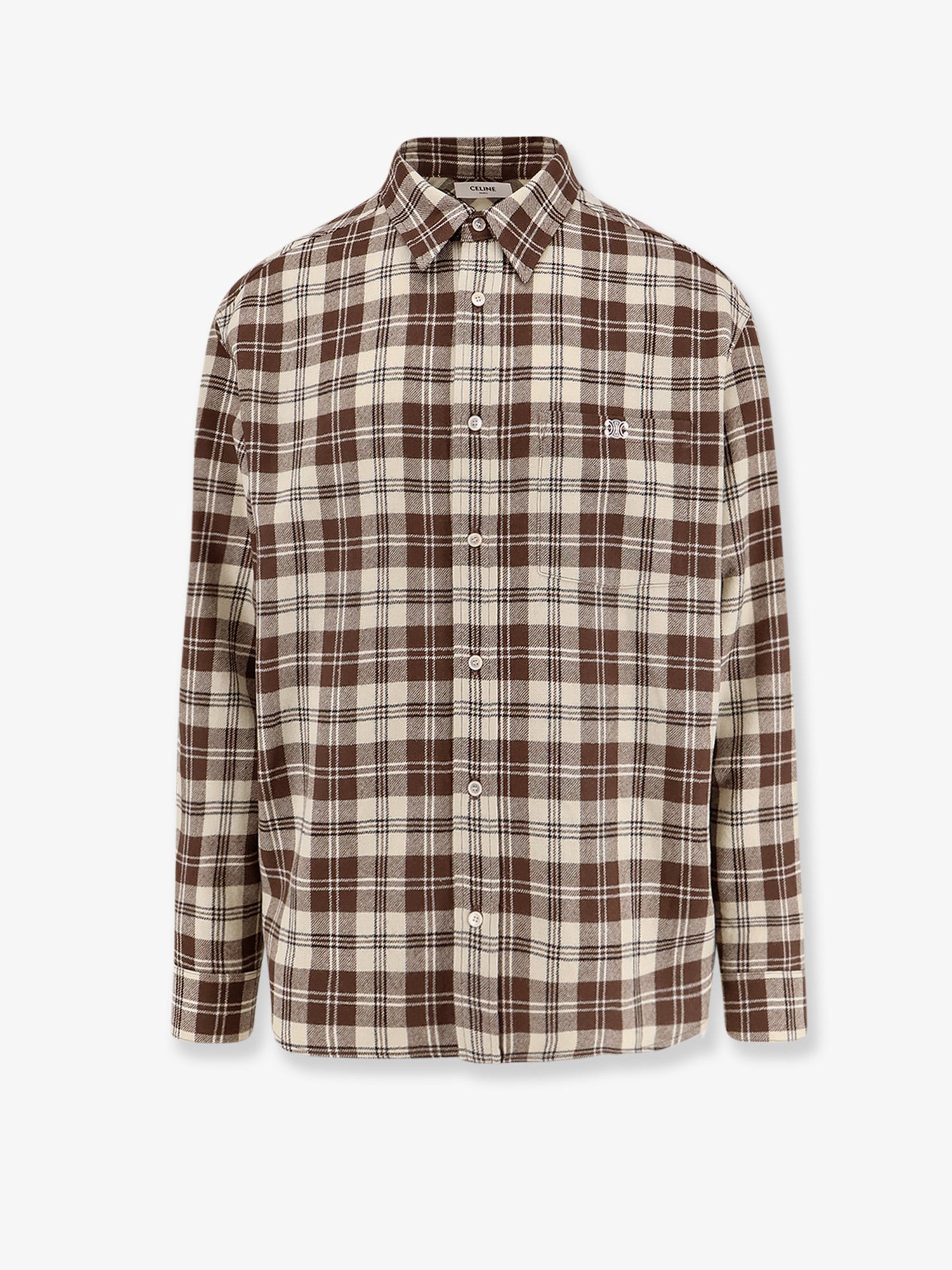 Celine Men Madras Wool Shirt