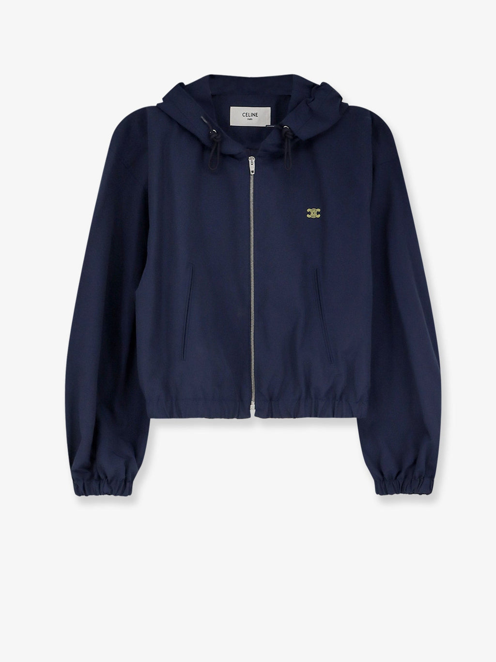 Celine Women Cotton Blend Jacket With Logo