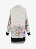 Dior Women Silk Shirt With Dior Hortensia Garden Print