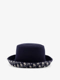Dior Women Virgin Wool And Silk Cloche