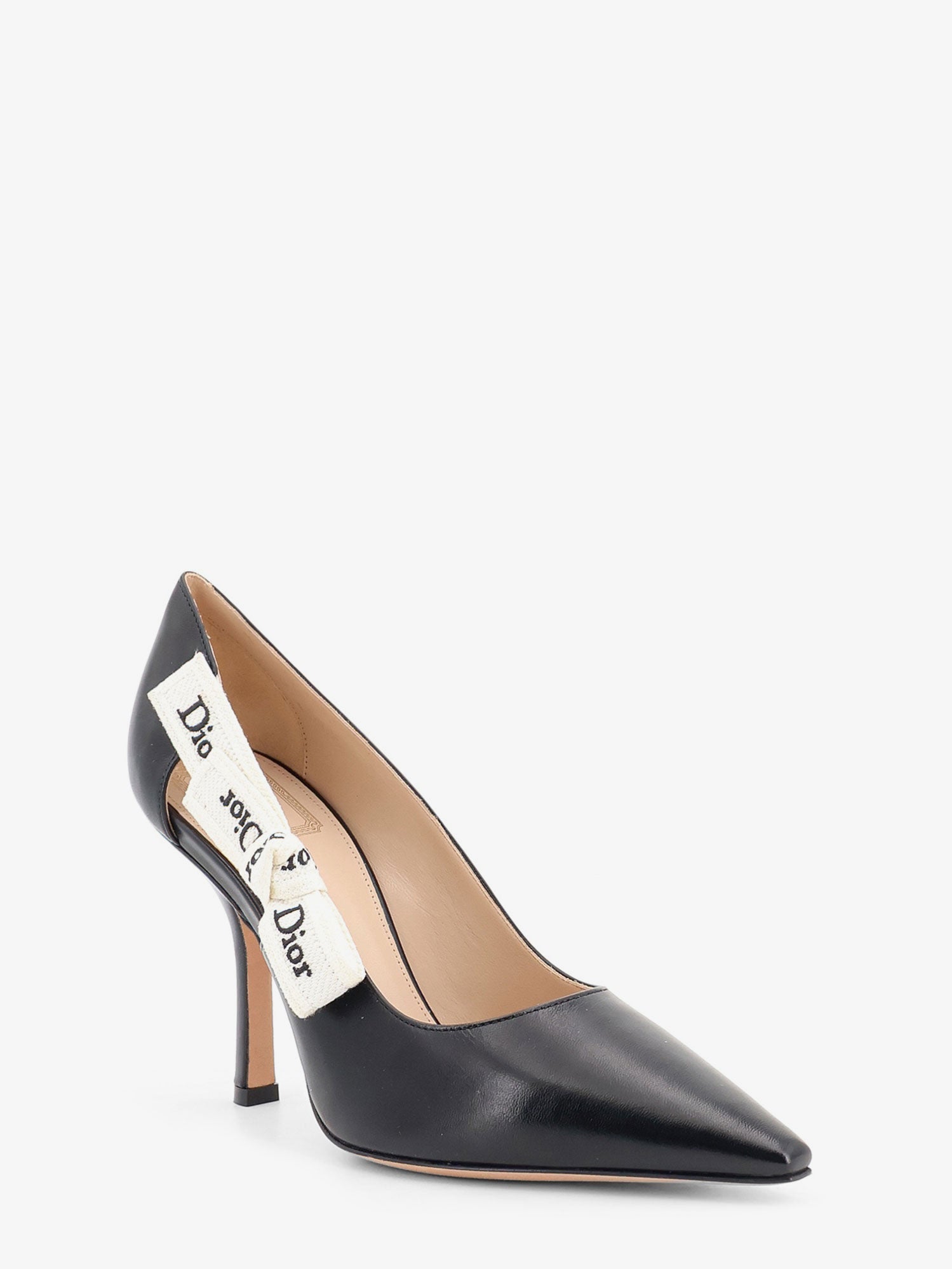 Dior Women J'adior Leather Pumps With Logo Bow Detail
