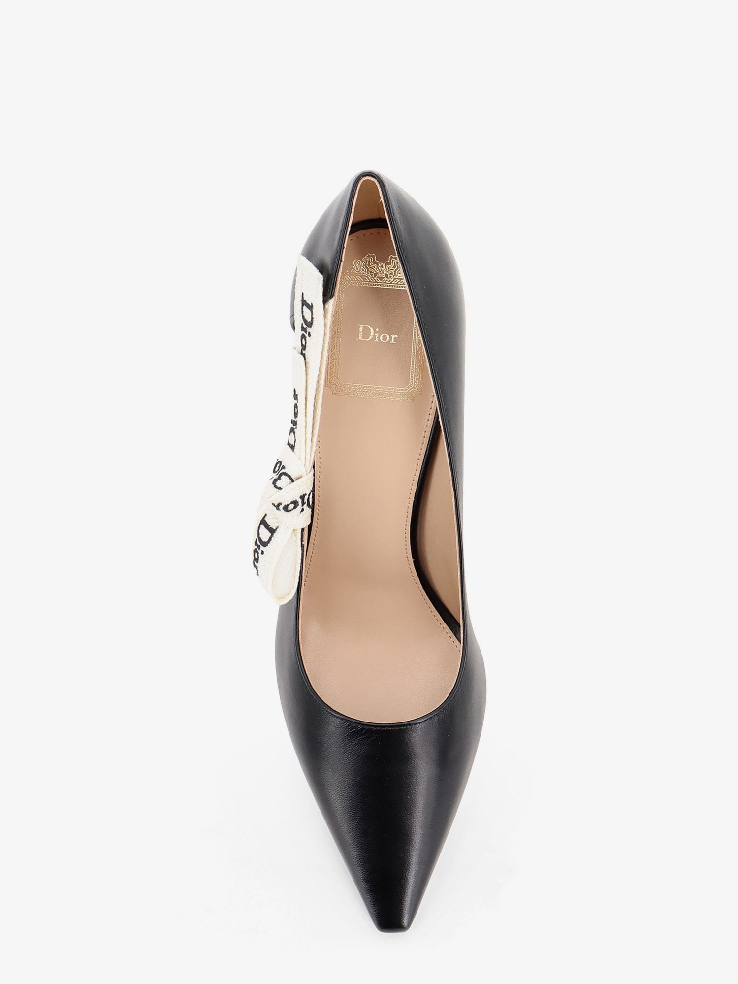 Dior Women J'adior Leather Pumps With Logo Bow Detail