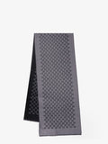 Gucci Men Double Wool Jacquard Scarf With Gg Motif