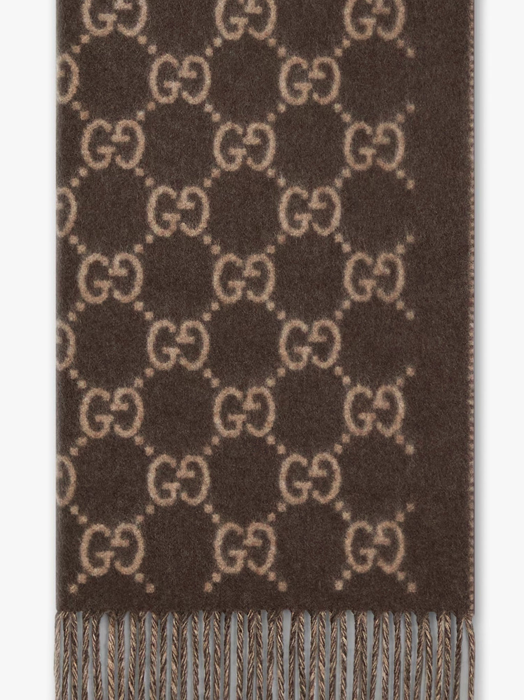 Gucci Men Gg Cashmere Scarf