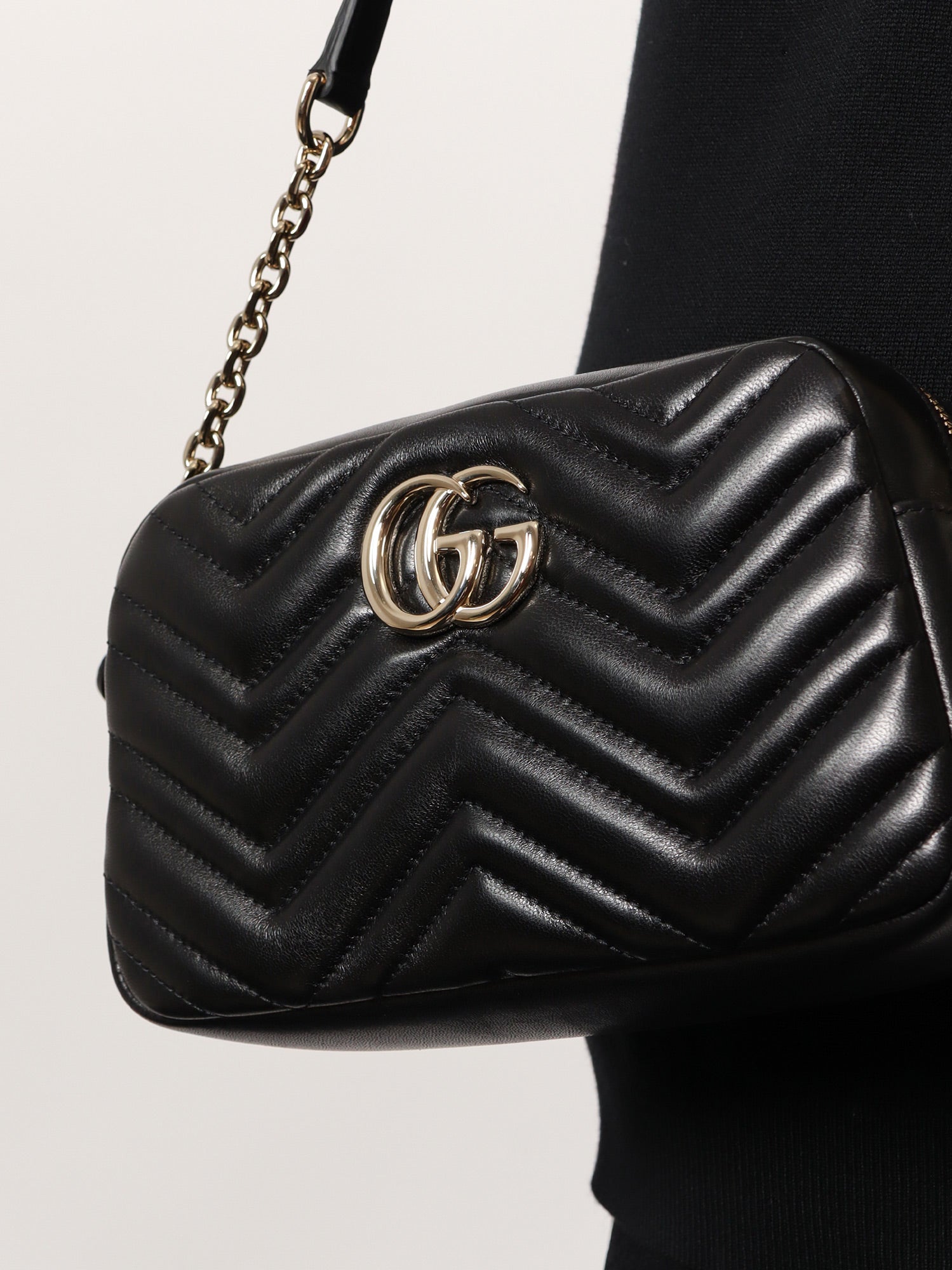 Gucci Women Gg Marmont Leather Camera Bag