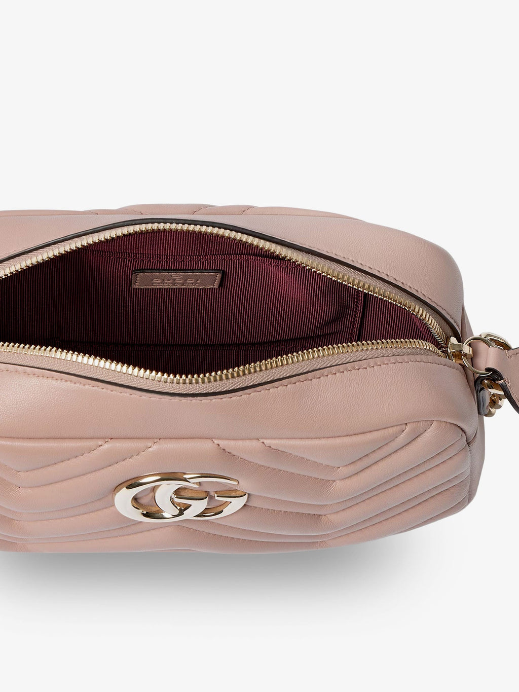 Gucci Women Gg Marmont Leather Camera Bag Crossbody Bag