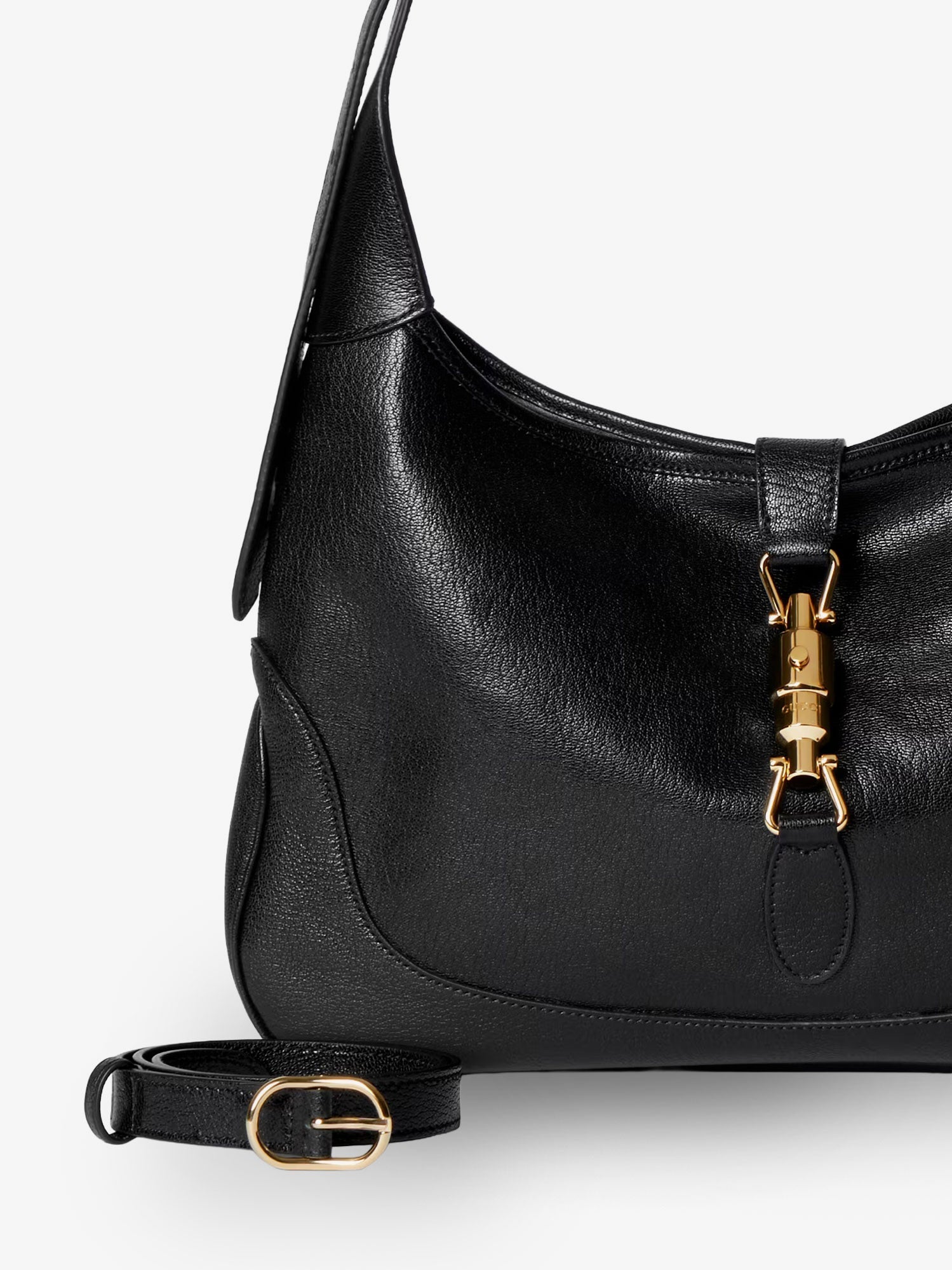 Gucci Women Jackie 1961 Hammered Leather Shoulder Bag