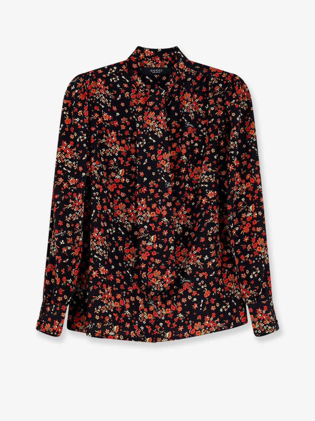 Gucci Women Printed Silk Shirt