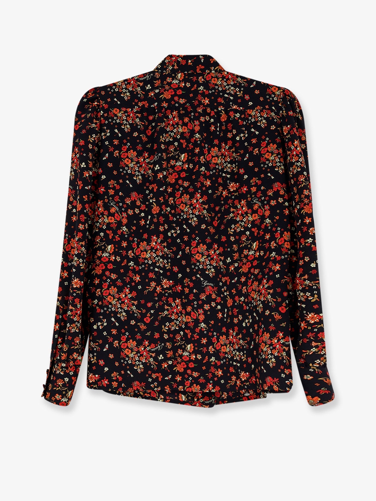 Gucci Women Printed Silk Shirt