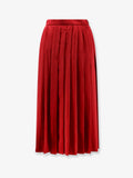 Gucci Women Pleated Silk Midi Skirt