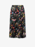 Gucci Women Silk Midi Skirt With Floral Print