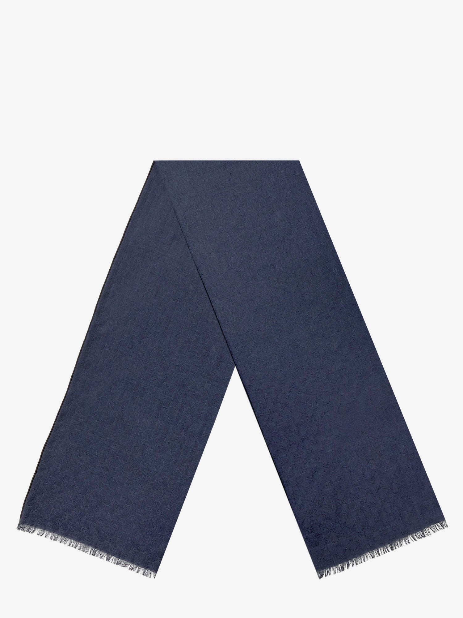 Gucci Men Wool And Silk Scarf