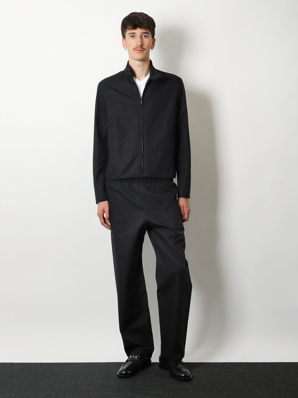 Gucci Men Gg Cotton Fabric Jacket