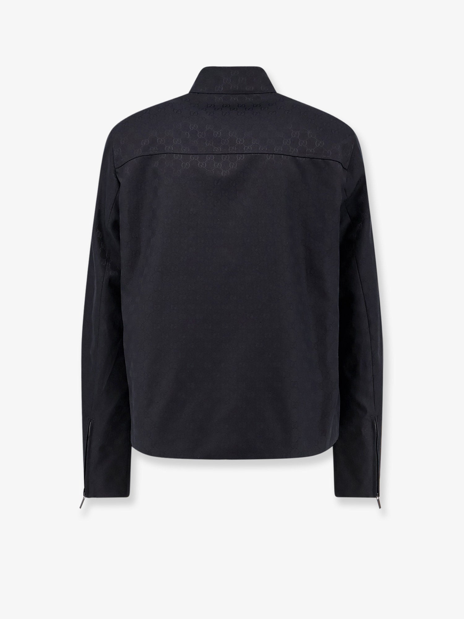 Gucci Men Gg Cotton Fabric Jacket