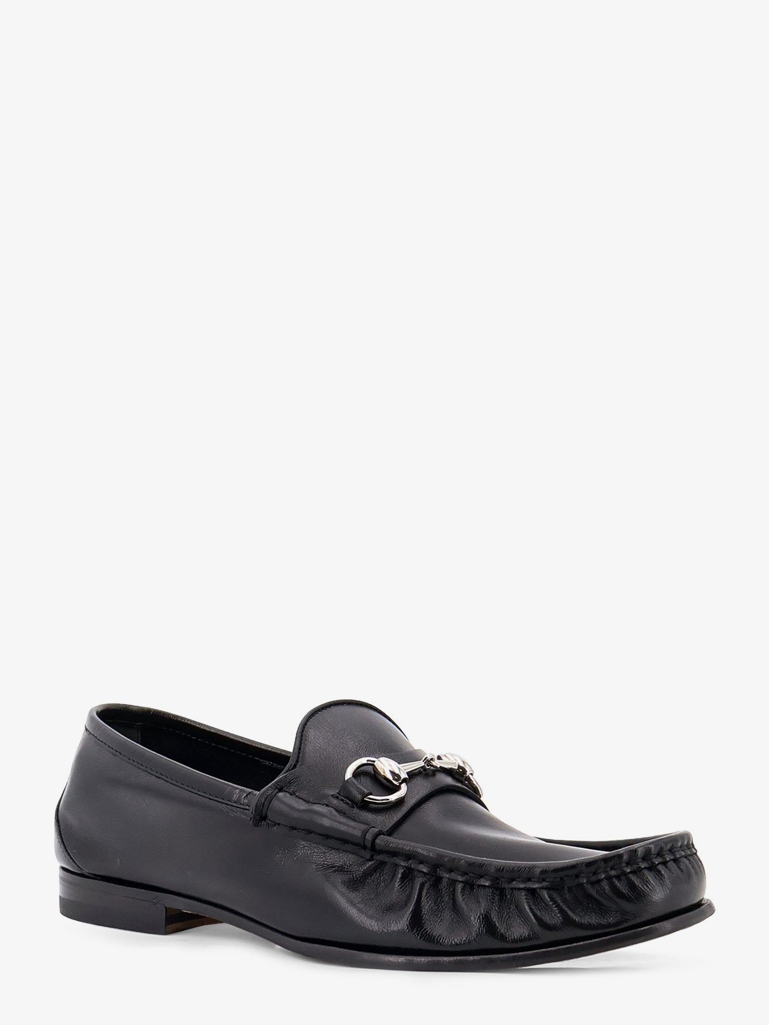 Gucci Men Gucci Lugano Leather Loafers
