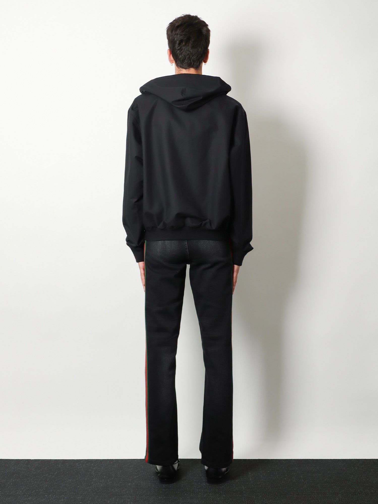 Gucci Men Reversible Cotton And Gg Nylon Jacket