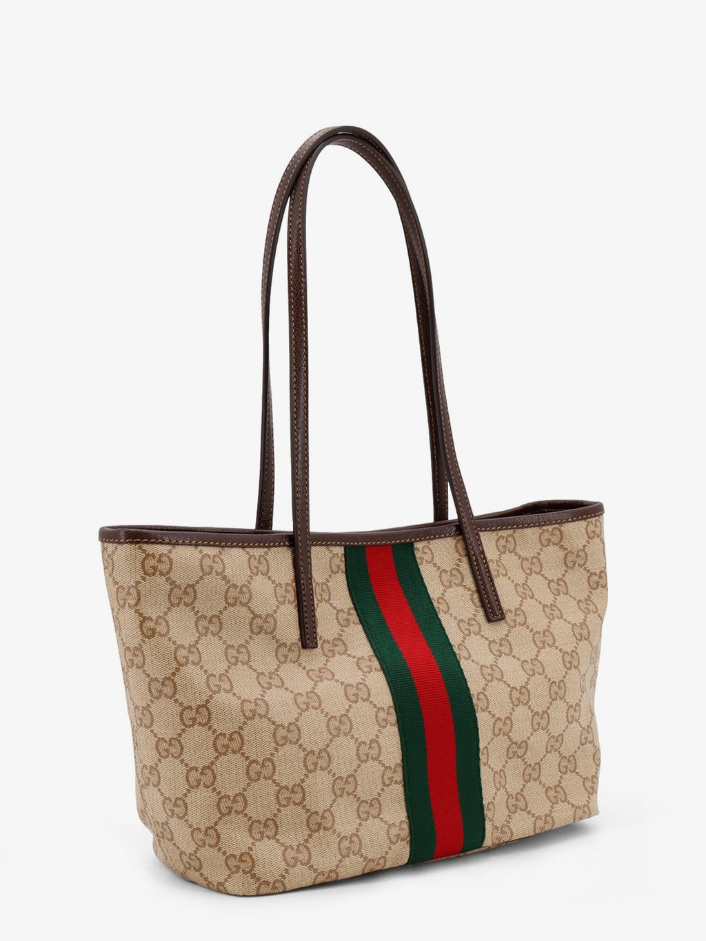 Gucci Women Tribeca Gg Fabric Shopping Bag